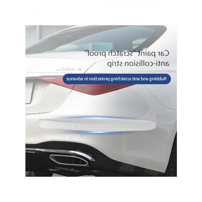Karbon Fiber Görünümlü Tampon Koruyucu Şerit, 40,5 cm, 2 Adet