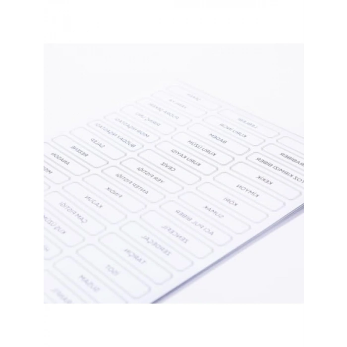 Karışık Baharat, Bakliyat ve Kuruyemiş Sticker Seti (675 Adet)