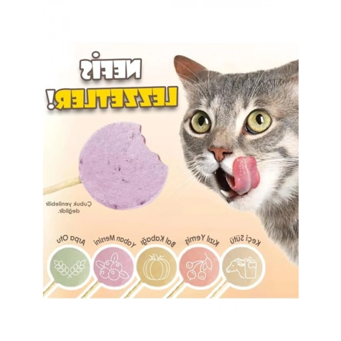 Karışık Lezzetli Kedilere Özel Lolipop, 15li Paket