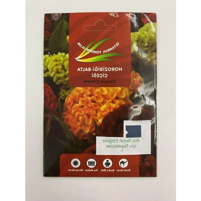 Karışık Renkli Horoz İbiği Balta Tohum Seti - 200 Adet