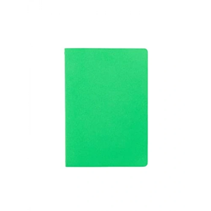 Karton Kapaklı İplik Dikişli Defter - 17x24 cm, Düz Yaprak, Yeşil