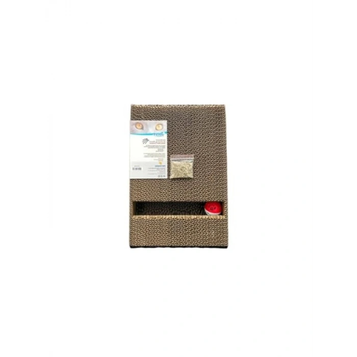 Karton Kedi Tırmalama Tahtası - 21x27,5x15 cm