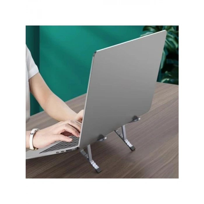 Katlanabilir Alüminyum Laptop Standı - 6 Kademeli Ergonomik Tasarım