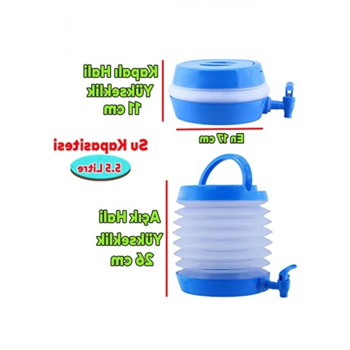 Katlanabilir Su Sebili - 5.5 Litre Kapasiteli