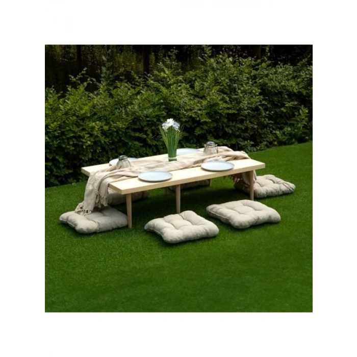 Katlanır Ahşap Piknik ve Bahçe Masası - 50x100 cm
