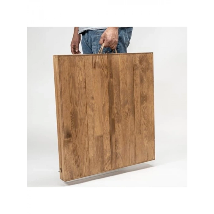 Katlanır Ahşap Piknik ve Bahçe Masası 70x150 cm - Ceviz Renk