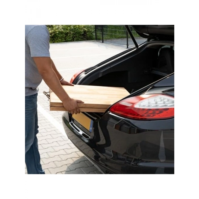 Katlanır Ahşap Piknik ve Bahçe Masası 70x150 cm - Ceviz Renk