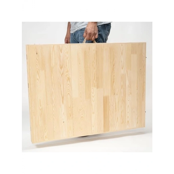 Katlanır Bahçe ve Piknik Masası - 75x200 cm Ham Naturel
