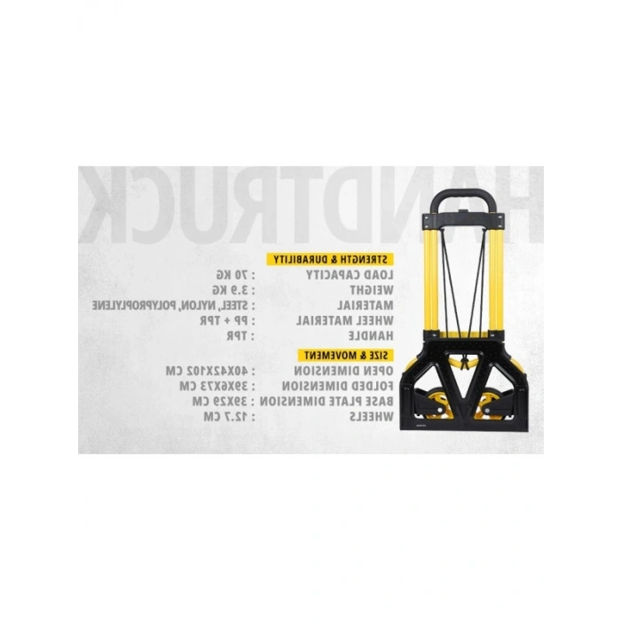 Katlanır El Arabası - 70 Kg Kapasite