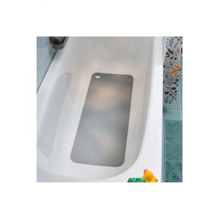 Kaydırmaz Banyo Duş Paspası - Vantuzlu Koyu Gri