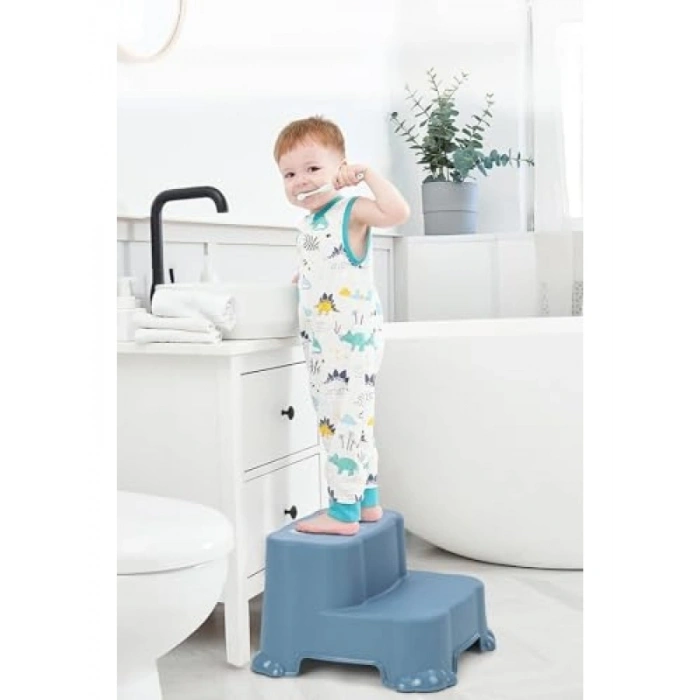Kaydırmaz Çocuk Taburesi - Çift Basamaklı, Güvenli ve Ergonomik
