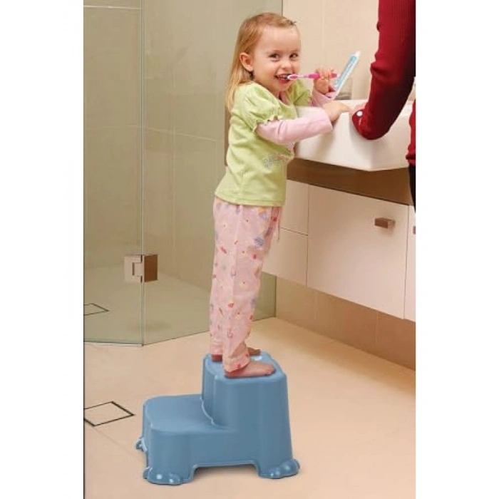 Kaydırmaz Çocuk Taburesi - Çift Basamaklı, Güvenli ve Ergonomik