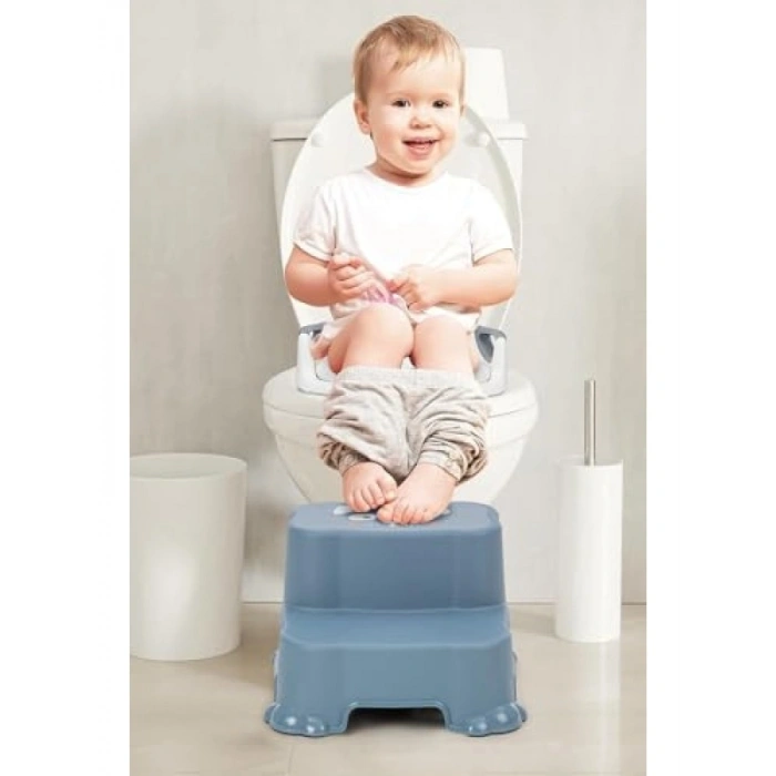 Kaydırmaz Çocuk Taburesi - Çift Basamaklı, Güvenli ve Ergonomik