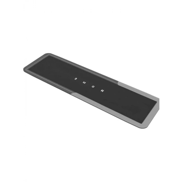 Kaymaz Altlı Süper Emici Banyo Paspası 40x120 cm - Koyu Gri