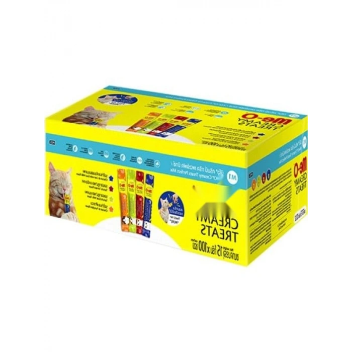 Kedi Krema Ödülü Kutu, 4 Çeşit, 25x4x15 Gr