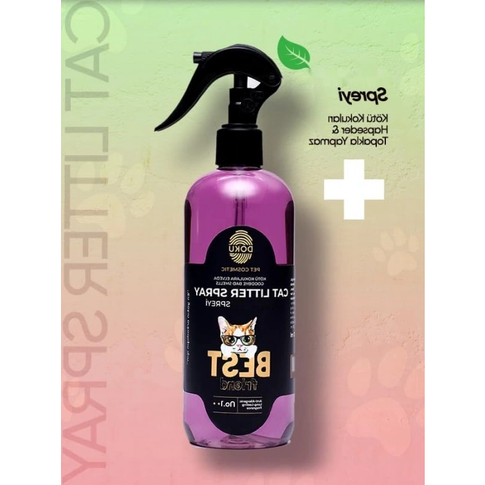Kedi Kumu Koku Giderici Sprey 400 ml - Topaklanma Yapmayan Formül