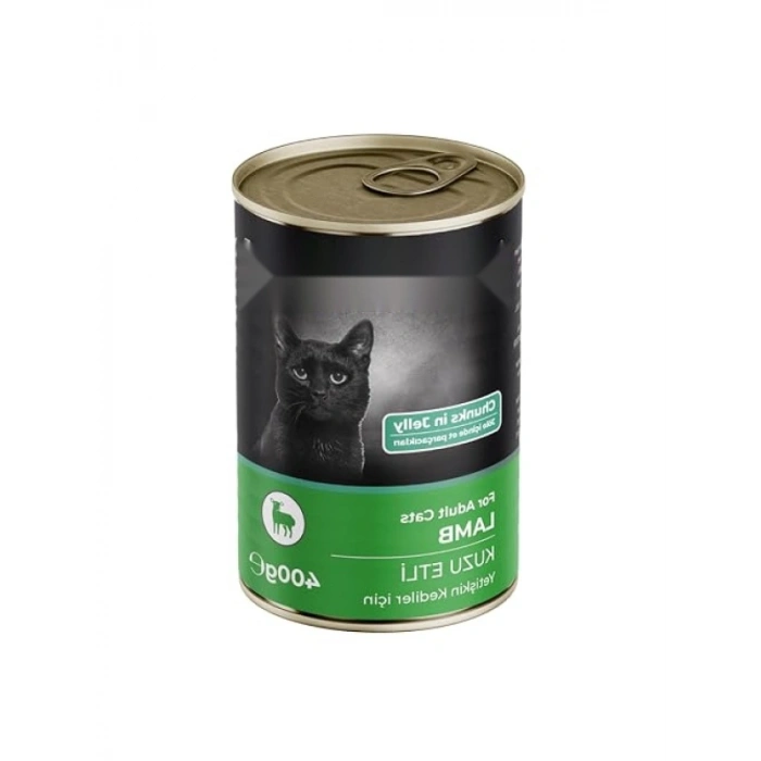 Kedi Kuzu Etli Konserve, 400 gr Besleyici Paket