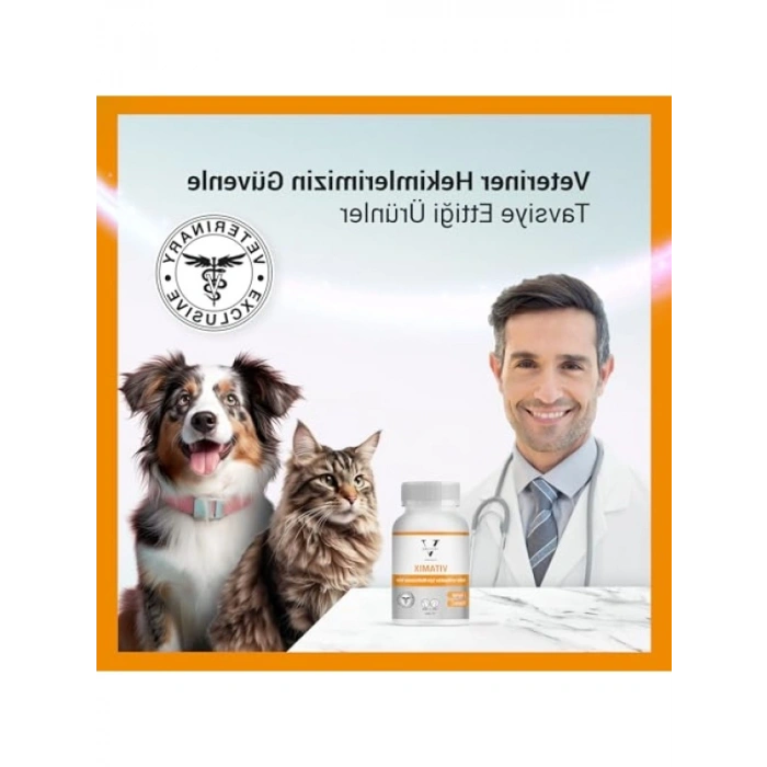 Kedi ve Köpekler İçin Multivitamin ve Mineral Desteği - 75 Tablet