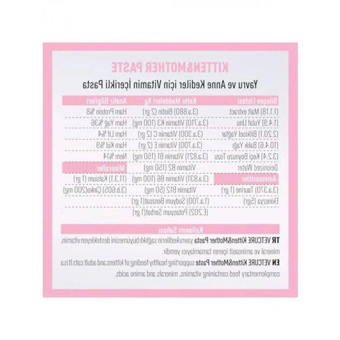 Kedi Yavru ve Anne Enerji Desteği Pasta (100 gr)
