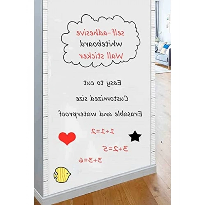 Kendinden Yapışkanlı Beyaz Rulo Yazı Tahtası (45x200cm)