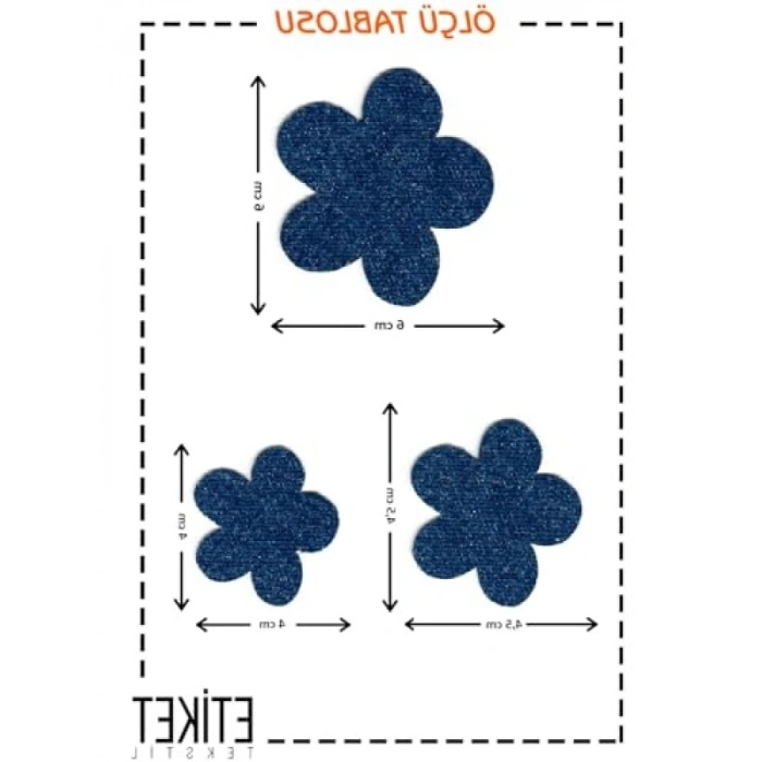 Kendinden Yapışkanlı Denim Kot Yaması - Koyu Mavi