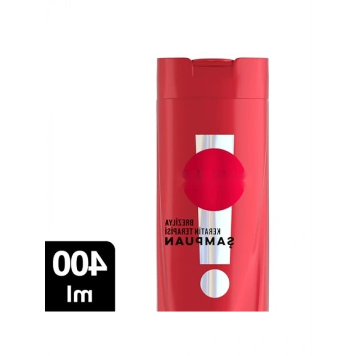 Keratin İçeren Saç Bakım Şampuanı, 400 ml, Düzleştirme ve Besleme