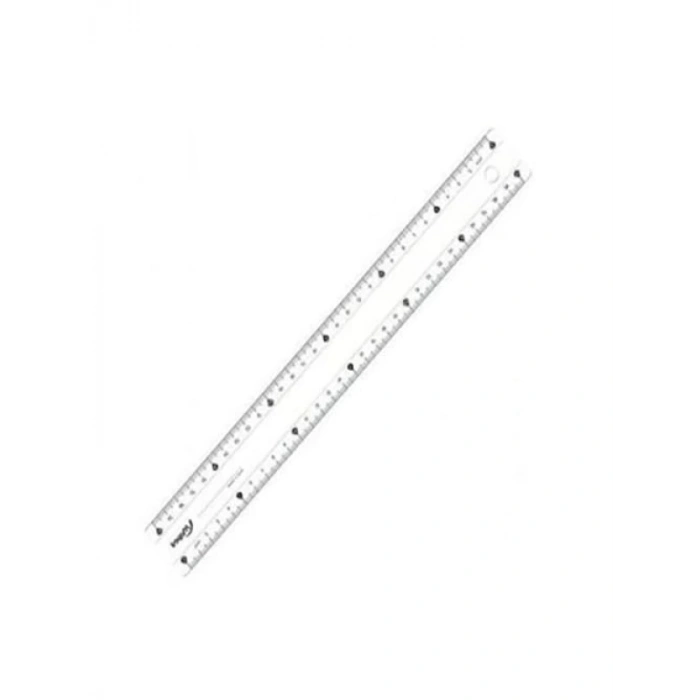 Kırılmaz Şeffaf Cetvel, 30 cm Uzunluk