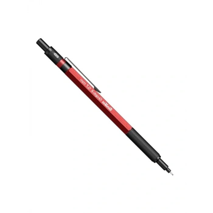 Kırmızı 0.7 mm Uçlu Metal Gövdeli Versatil Kalem