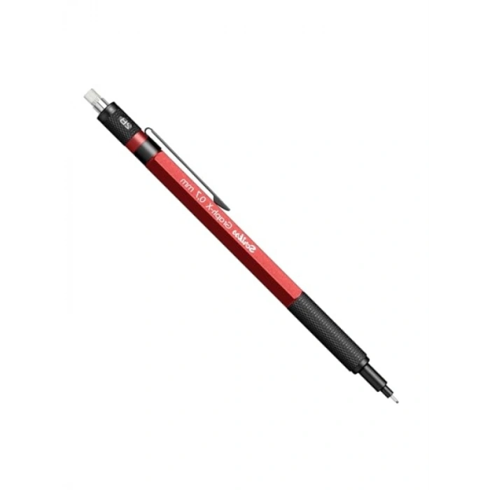 Kırmızı 0.7 mm Uçlu Metal Gövdeli Versatil Kalem