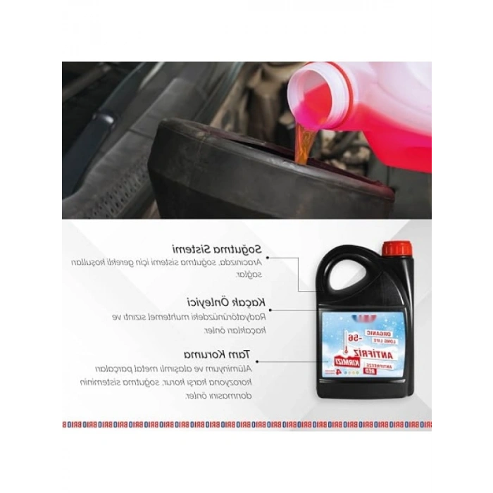 Kırmızı Antifriz - 3 Litre -56 Derece