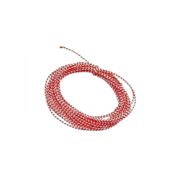 Kırmızı/Beyaz Asist İpi 8X 0,80mm - 3 Metre