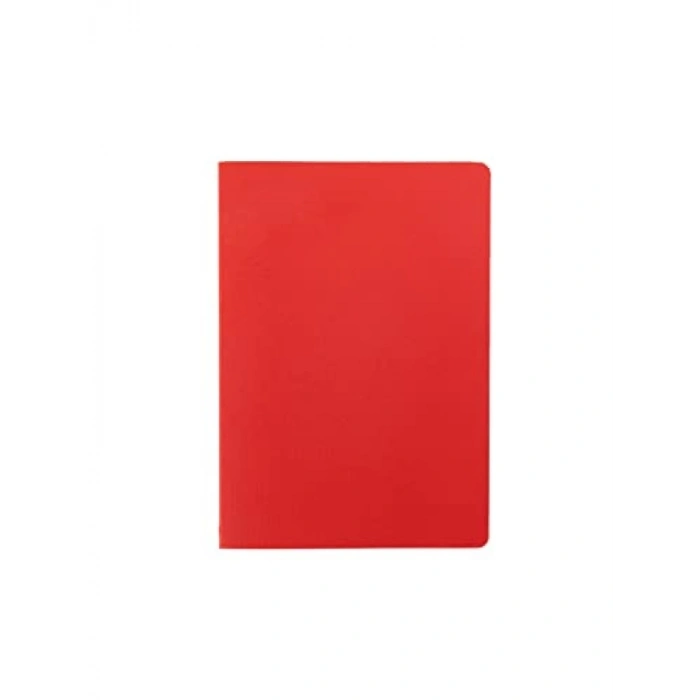Kırmızı Karton Kapaklı 17x24 cm İplik Dikişli Defter (32 Yaprak)