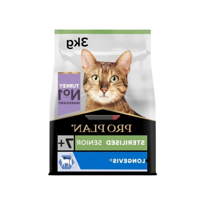Kısırlaştırılmış Kediler İçin Hindili Kuru Mama - 3 kg