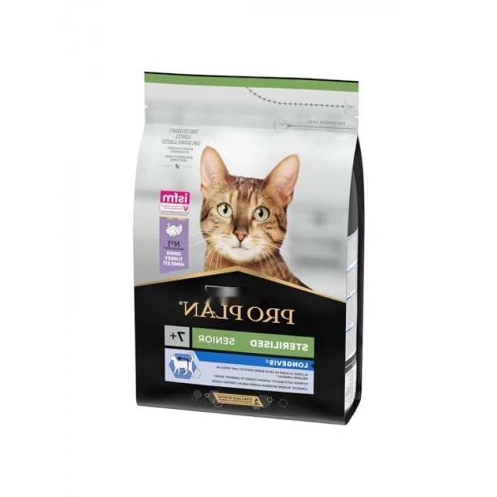 Kısırlaştırılmış Kediler İçin Hindili Kuru Mama - 3 kg