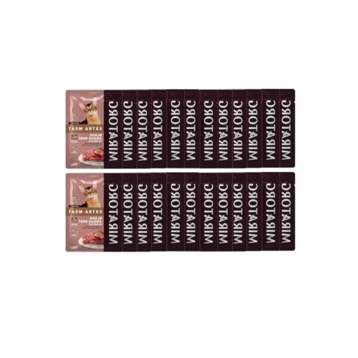 Kısırlaştırılmış Kediler İçin Sığır Etli Yaş Maması - 80 gr x 24 Adet