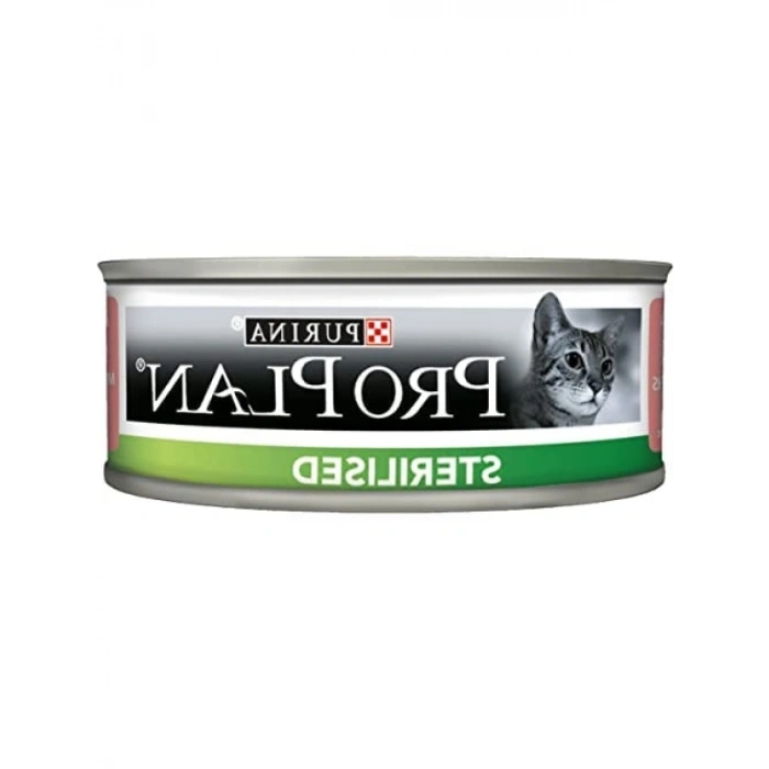Kısırlaştırılmış Kediler İçin Yaş Mama, Somon ve Ton Balıklı, 85 g x 24