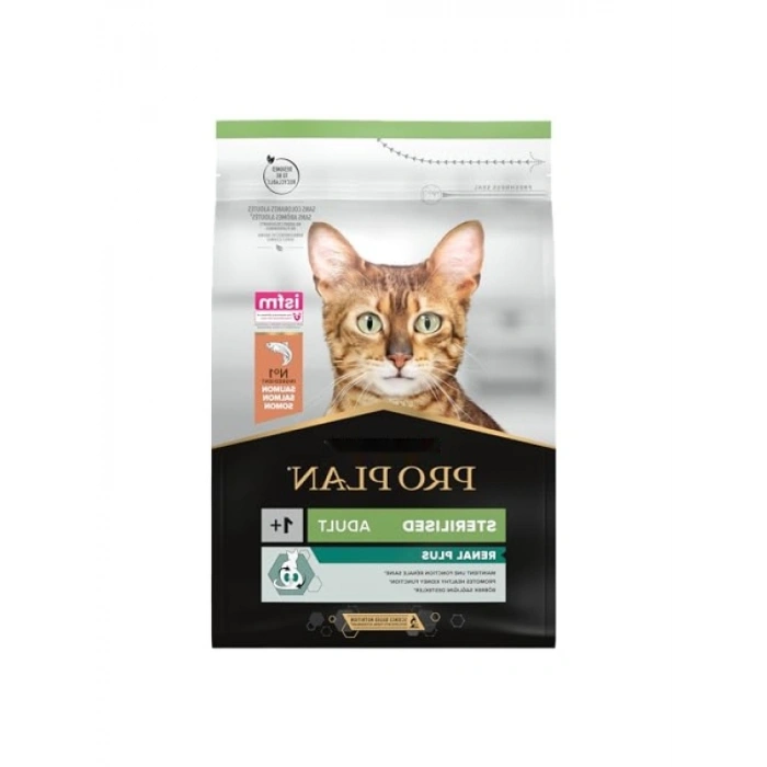 Kısırlaştırılmış Yetişkin Kediler için Somonlu Kedi Maması 3 Kg