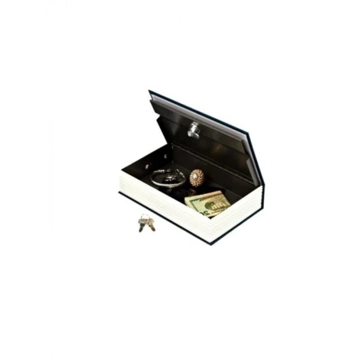 Kitap Görünümlü Gizli Kumbara, Bordo, Büyük