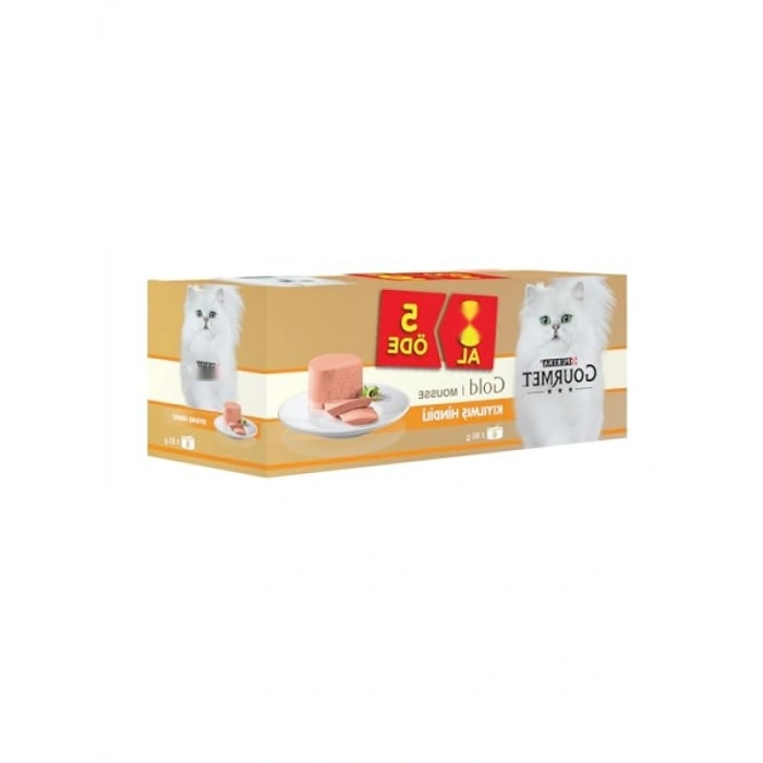 Kıyılmış Hindi Etli Kedi Konservesi 85 G, 6 Al 5 Öde