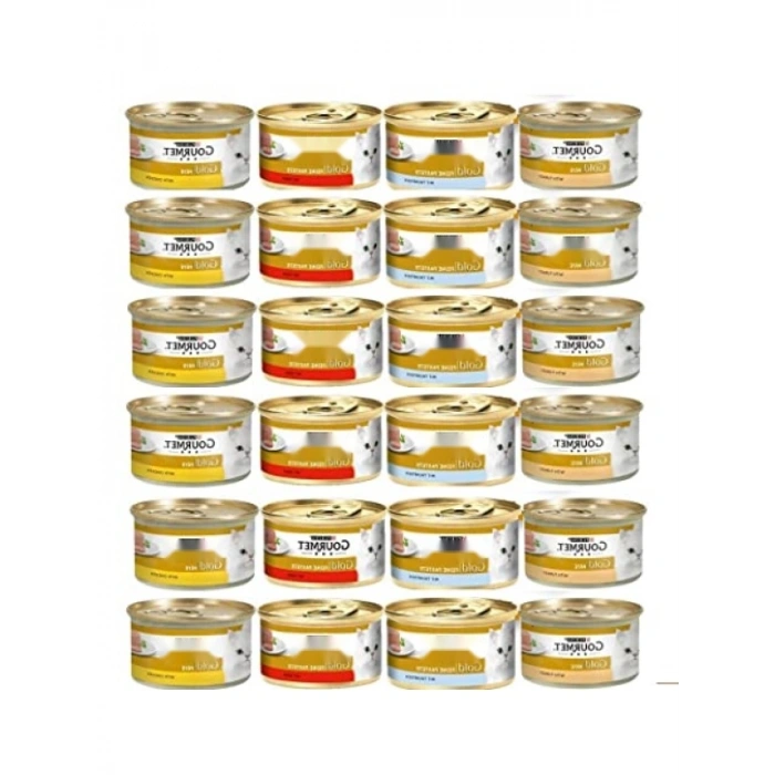Kıyılmış Karışık Ezme Yaş Kedi Maması 24 x 85 gr