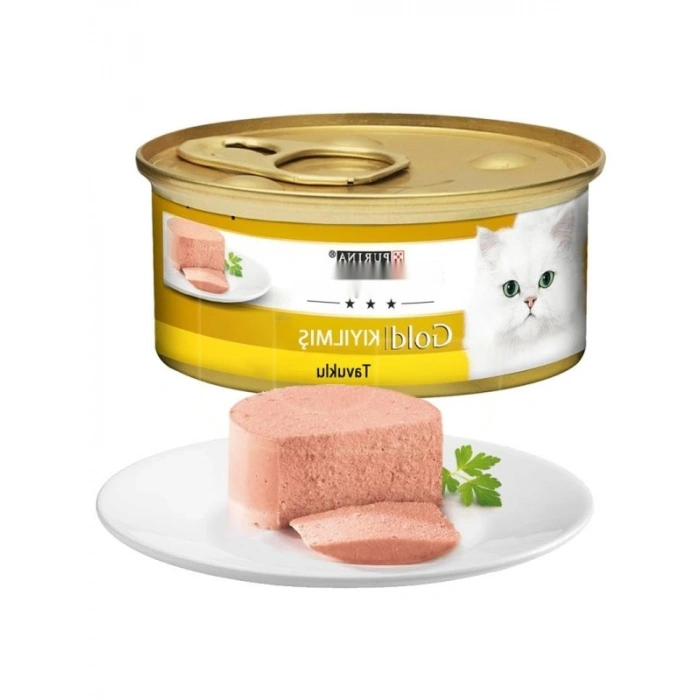 Kıyılmış Tavuklu Yaş Kedi Maması, 85 gr x 24 Adet