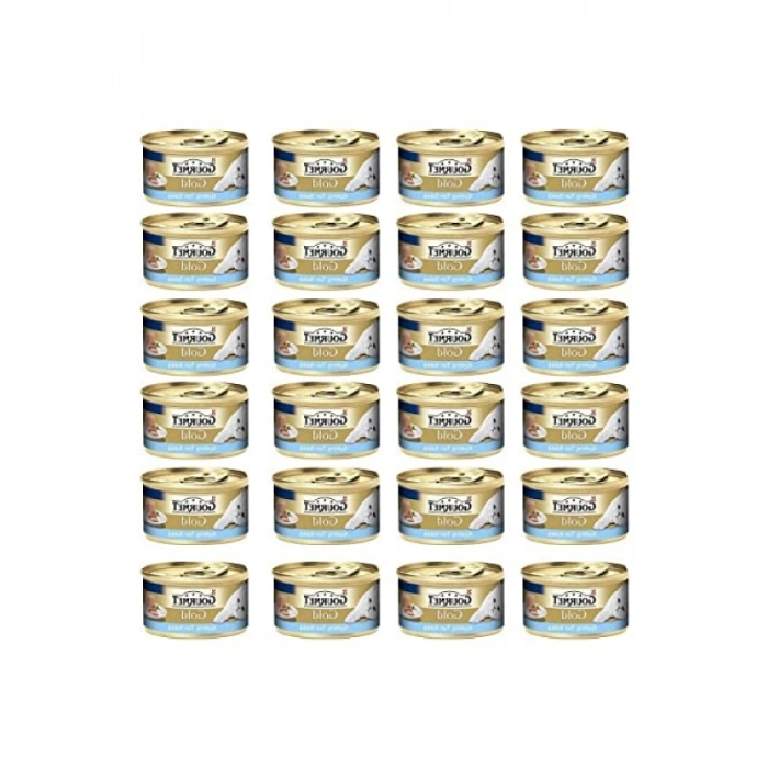 Kıyılmış Ton Balıklı Konserve Kedi Maması - 85 Gr X 24 Adet