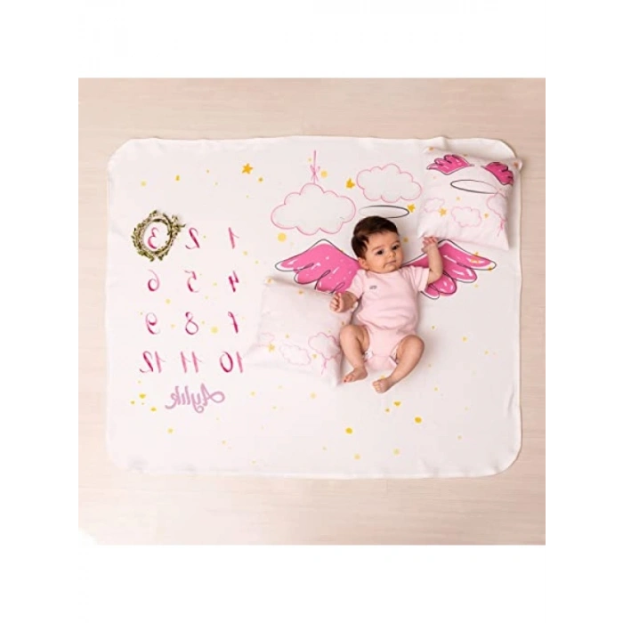 Kız Bebek Doğum Hediyesi Fotoğraf Battaniyesi Seti