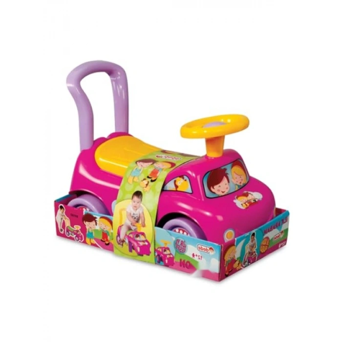 - Kız Ride-On Direksiyonlu Araba, +1 Yaş için, Plastik, 50 x 26 x 42 cm