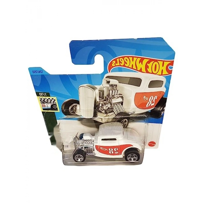 Klasik 1932 Ford Retro Yarış Aracı - Beyaz Renk, Kısa Kart