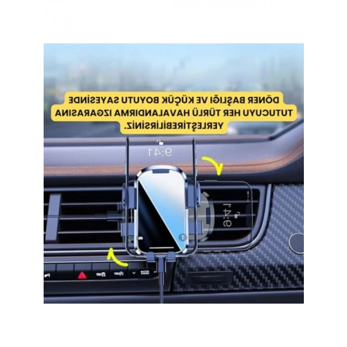 Klipsli Araç Havalandırma Telefon Tutucu