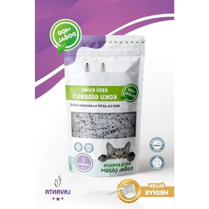 Koku Giderici Aktif Karbon Katkılı Kedi Kumu 300 Gr