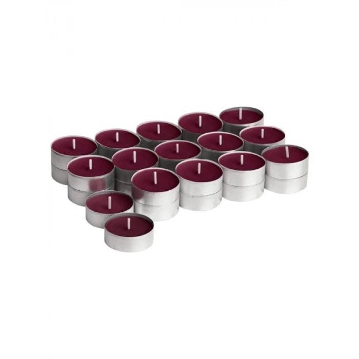 Kokulu Tealight Mum - Kırmızı Yabani Meyve Aroması