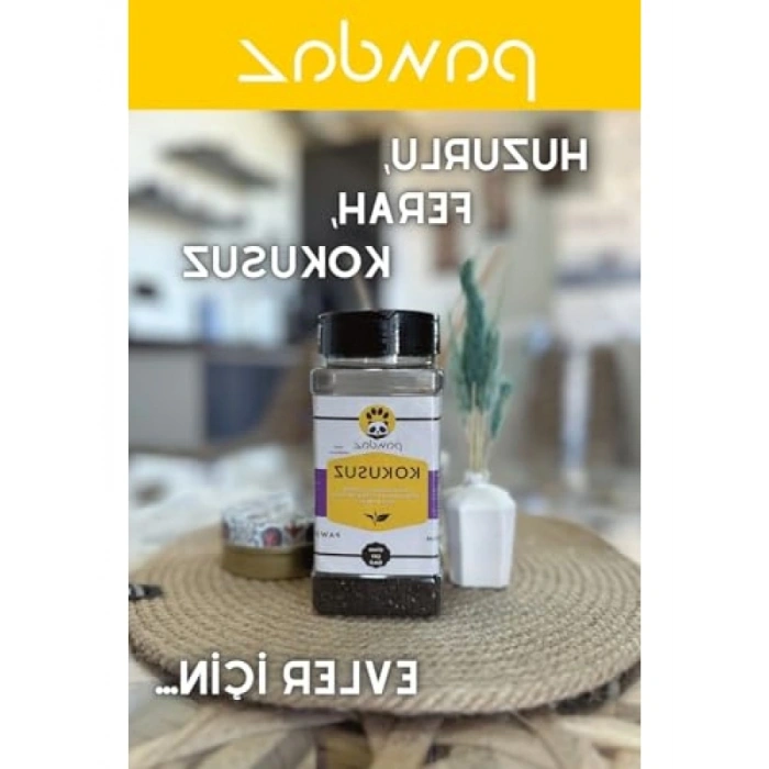Kokusuz Aktif Karbon ve Siyah Çay Özlü Kedi Kumu, 500 ML