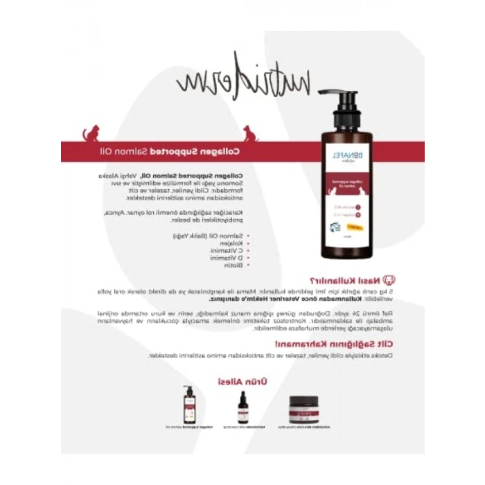 Kolajen Destekli Vahşi Alaska Somon Yağı 150 ml